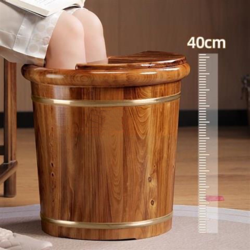 Foot Bath Massager - Деревянная ванночка для замачивания ног, глубокая