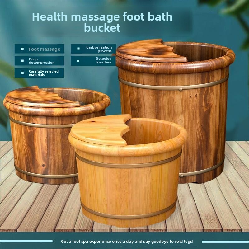 Foot Bath Massager - Деревянная ванночка HYS из кедра для